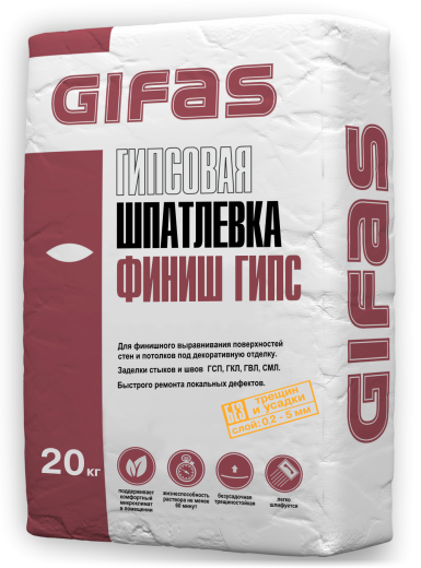 Гипсовая шпаклевка ФИНИШ ГИПС